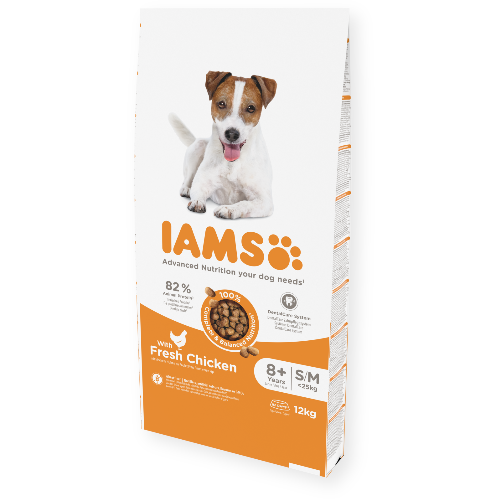 Iams Vitality Senior 8 Small Medium Dog Fresh Chicken 12kg