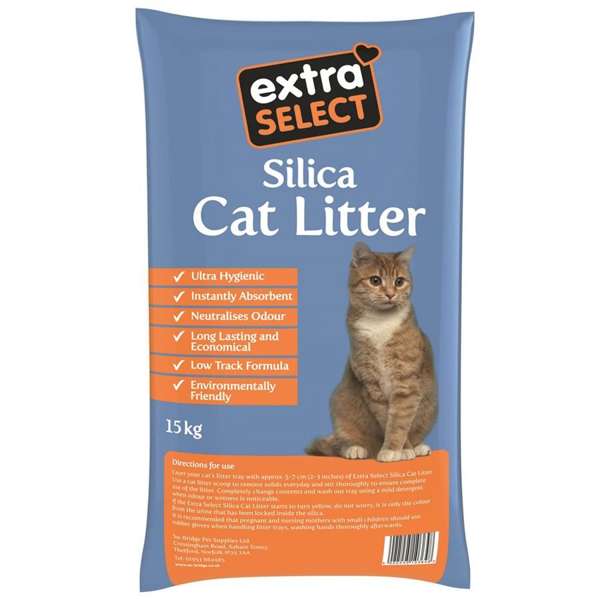 Extra Select Silica Cat Litter 15kg Time for Paws