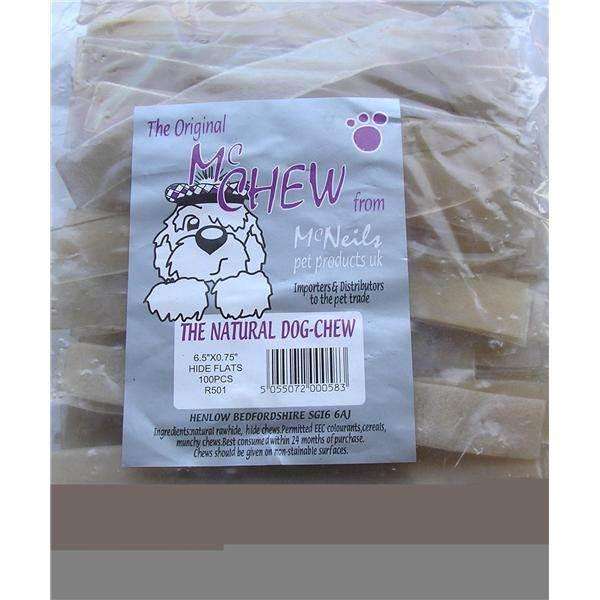 Flat rawhide shop dog chews