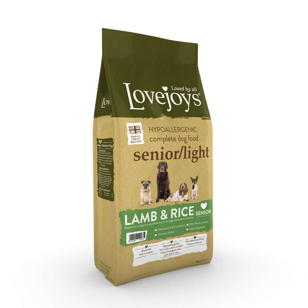 Lovejoys Lamb Senior Light Hypoallergenic Complete Dog