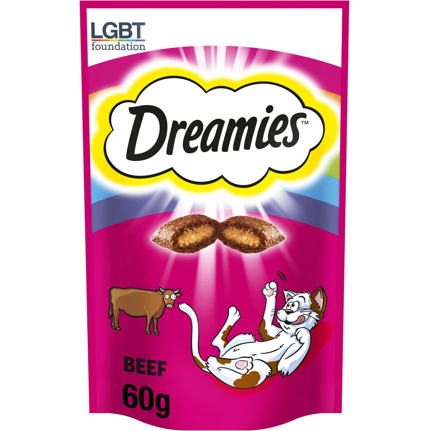 Dreamies Cat Treats Beef 60g - Case of 8