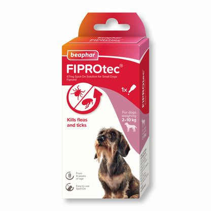 Beaphar FIPROtec Flea & Tick Spot-On for Dogs (2-10kg)