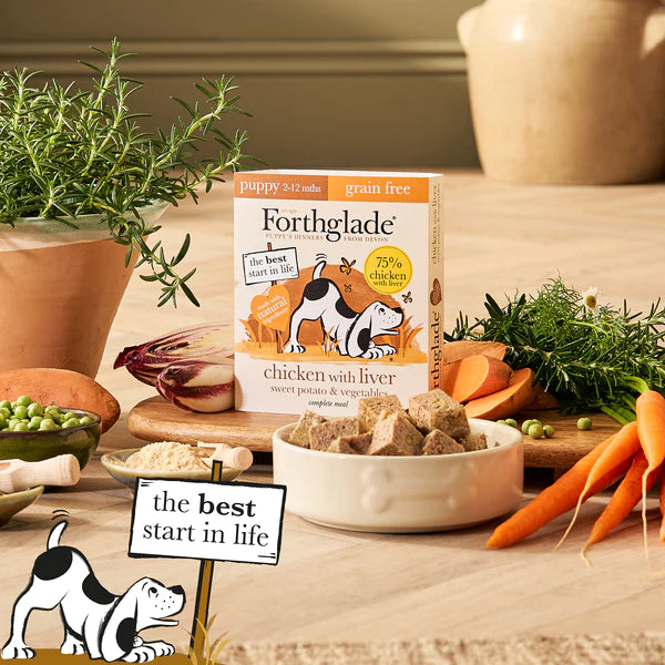 Forthglade Complete Puppy Grain Free Chicken, Liver & Veg 18 x 395g