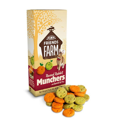 Tiny Friends Farm Russel Carrot & Pea Munchers 120g - Case of 8