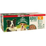 James Wellbeloved Adult Dog Pouch Turkey with Rice 48 x 90g Bulk Pack