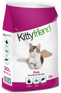 Kittyfriend Pink Cat Litter 30 Litre