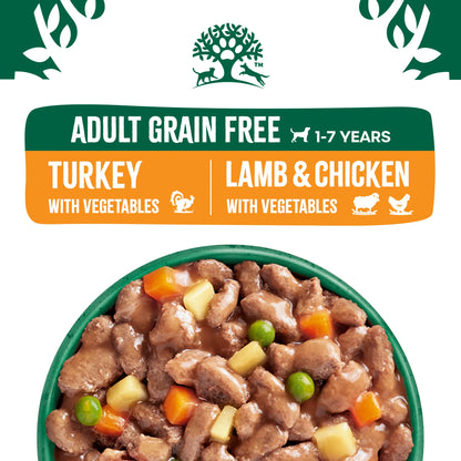 James Wellbeloved Adult Dog Pouch Grain Free Turkey & Lamb 48 x 90g - Bulk Pack