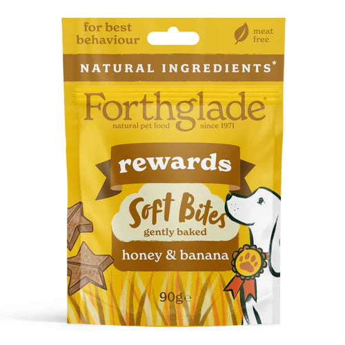 Forthglade Soft Bites Banana & Honey Rewards 90g - Case of 8