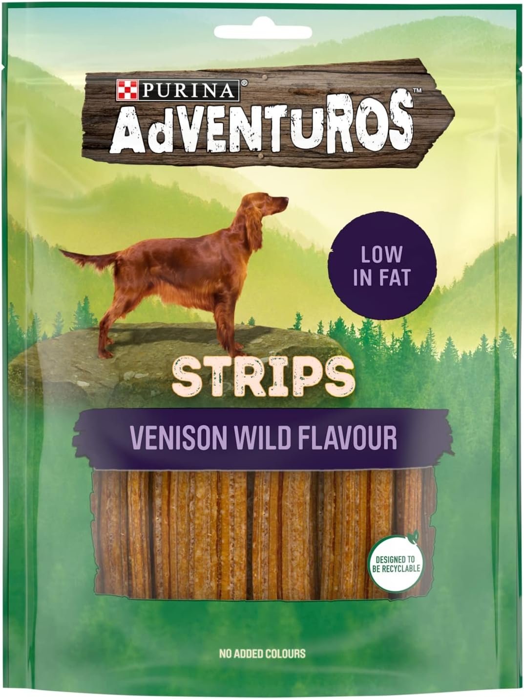 Purina Adventuros Strips Venison Flavour 90g - Case of 6