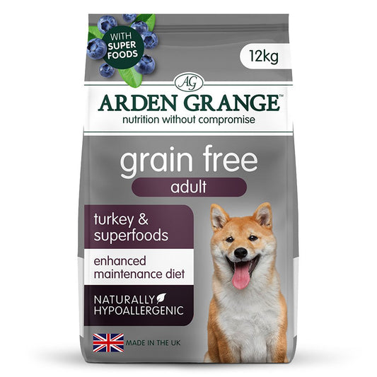 Arden Grange Adult Dog Grain Free Turkey & Superfoods