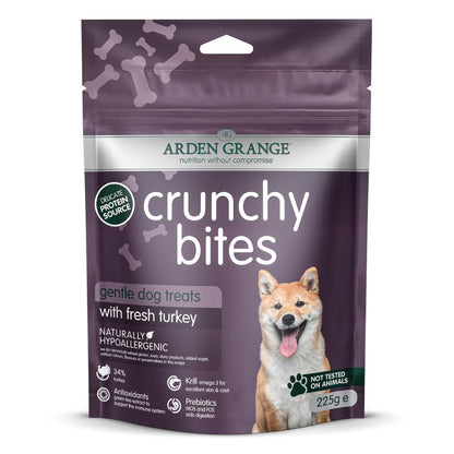 Arden Grange Crunchy Bites Turkey 225g - Case of 10