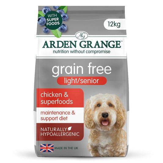 Arden Grange Adult Dog Grain Free Light/Senior Chicken & Superfoods