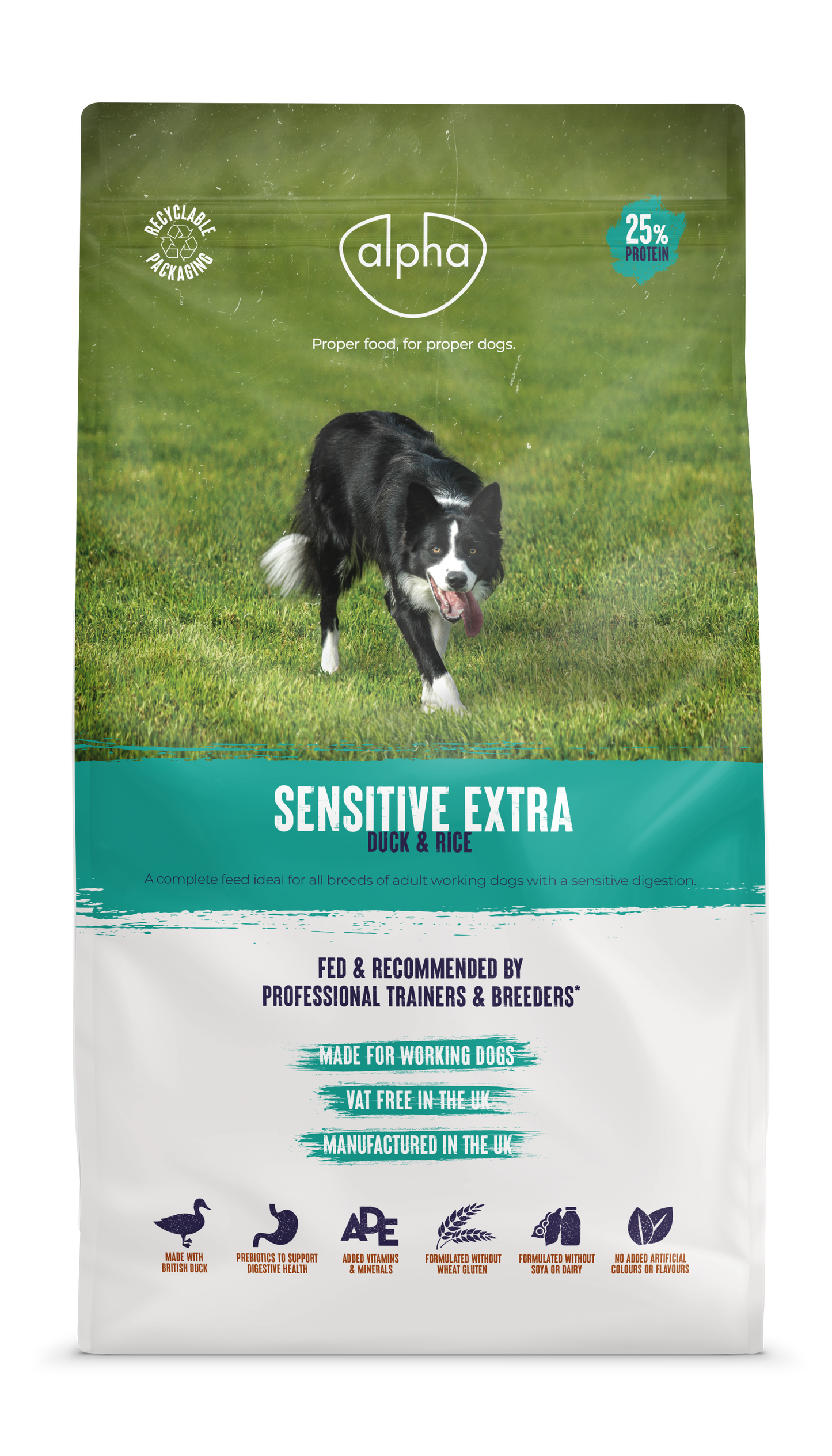 Alpha Sensitive Extra with Duck & Rice 15kg - FREE P&P