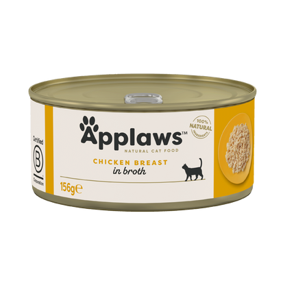 Applaws Cat Can - Chicken Breast Flake in Broth 156g - Case of 24