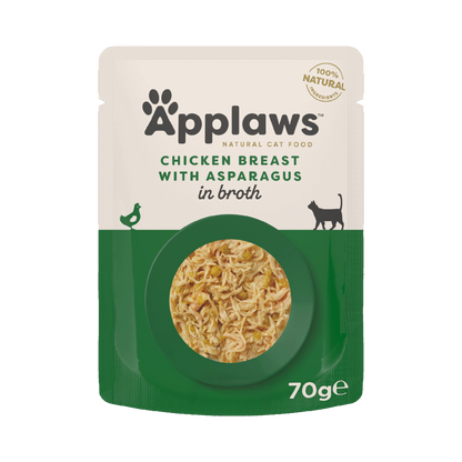 Applaws Cat Pouch Chicken & Asparasgus 70g  - Case of 12