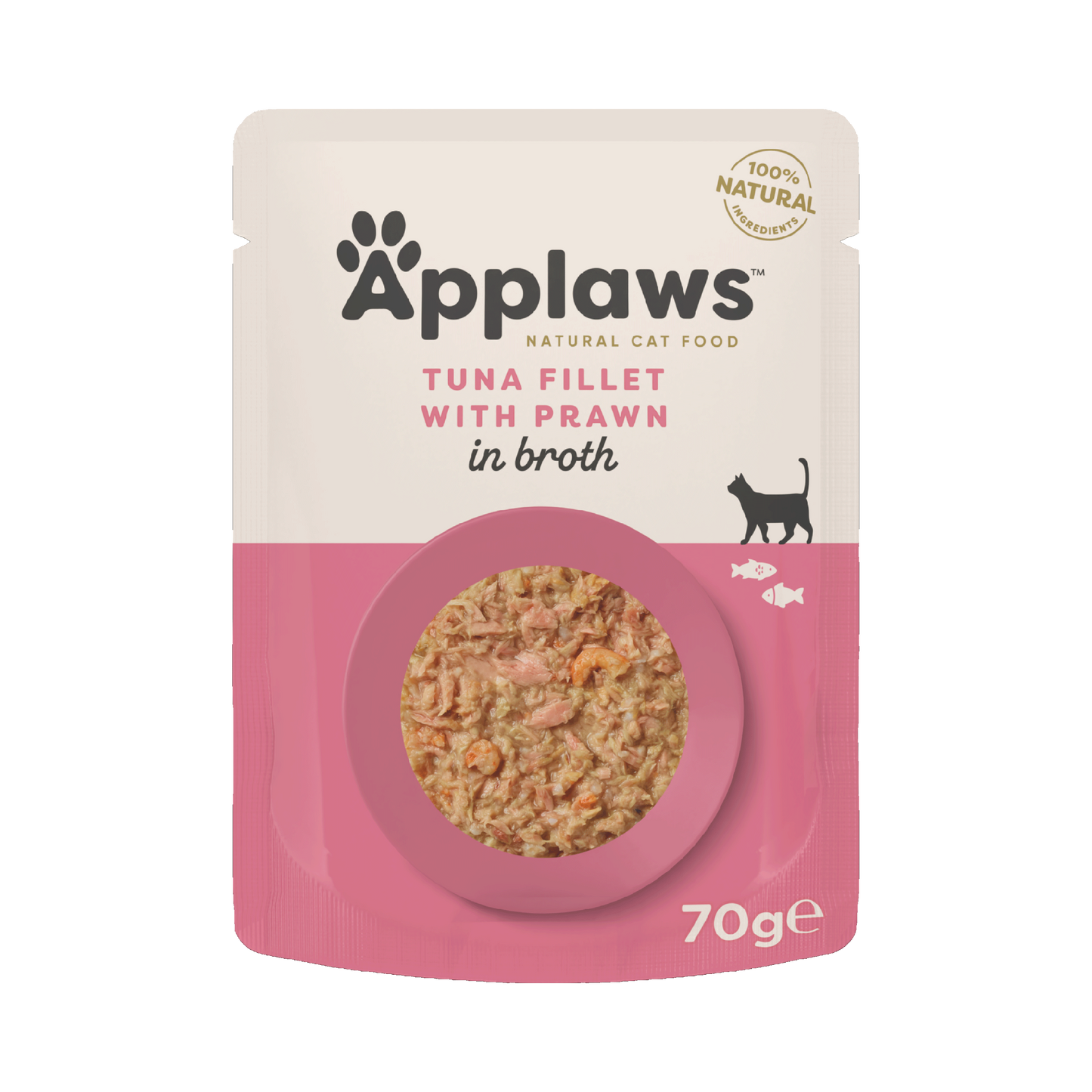 Applaws Cat Pouch Tuna & Pacific Prawn 70g - Case of 12