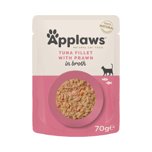 Applaws Cat Pouch Tuna & Pacific Prawn 70g - Case of 12