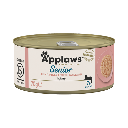 Applaws Senior Cat Can - Tuna & Salmon in Jelly 70g - Case of 24