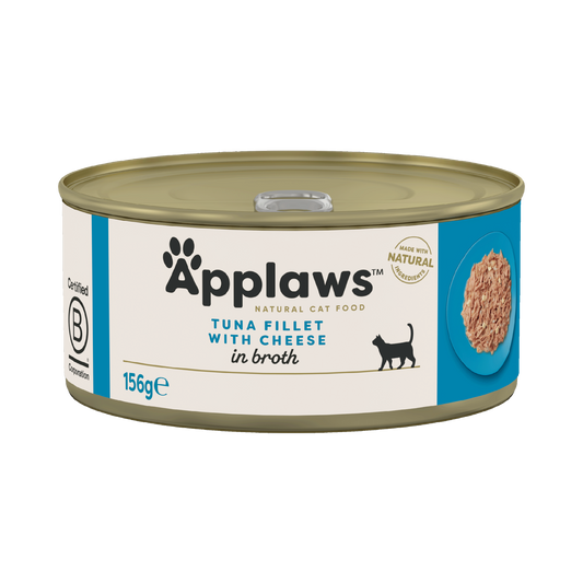 Applaws Cat Can - Tuna & Cheese in Broth 156g - Case of 24