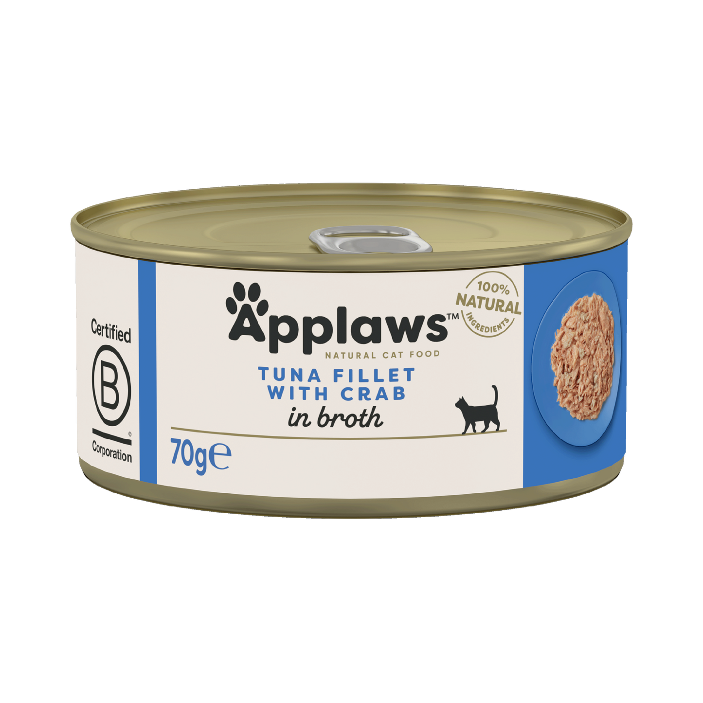 Applaws Cat Can - Tuna & Crab in Broth 70g - Case of 24