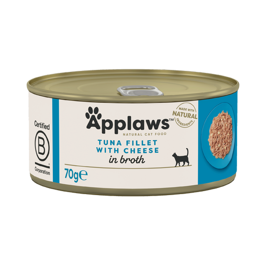 Applaws Cat Can - Tuna & Cheese in Broth 70g - Case of 24