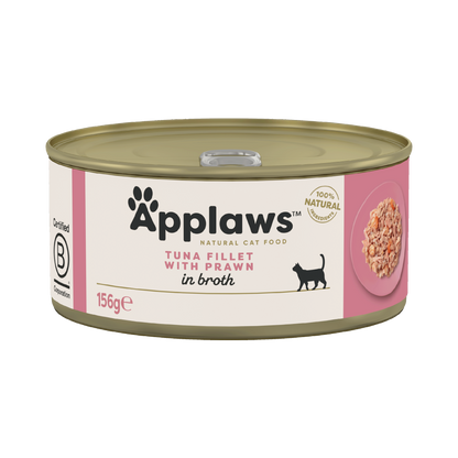 Applaws Cat Can - Tuna & Prawn in Broth 156g - Case of 24