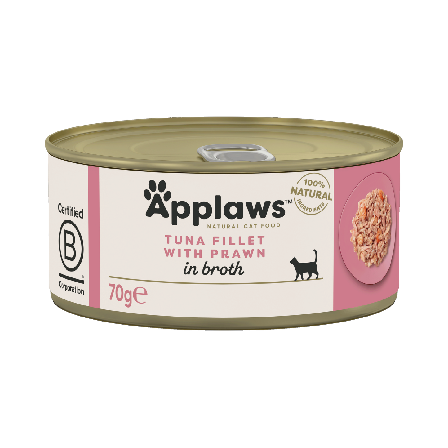 Applaws Cat Can - Tuna & Prawn in Broth 70g - Case of 24