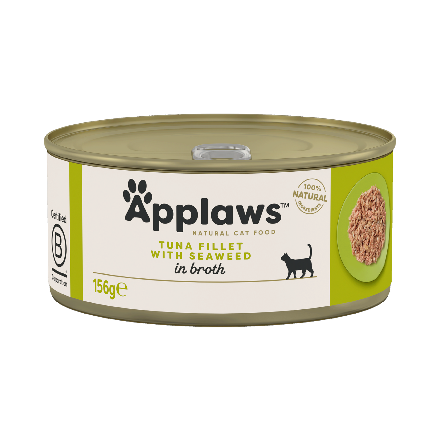 Applaws Cat Can - Tuna Fillet & Seaweed in Broth 156g - Case of 24