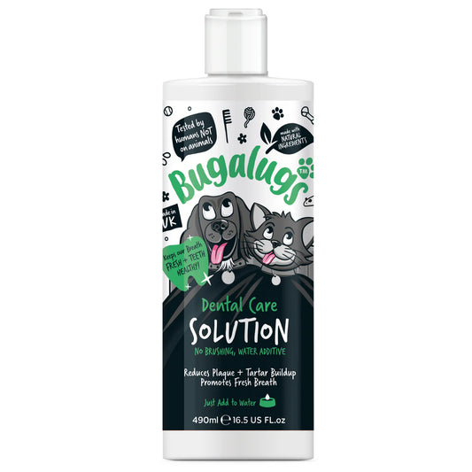 Bugalugs Dental Care Solution Water Additive for Dogs & Cats 200ml