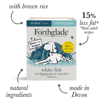 Forthglade Complete Senior Wholegrain White Fish & Brown Rice 18 x 395g