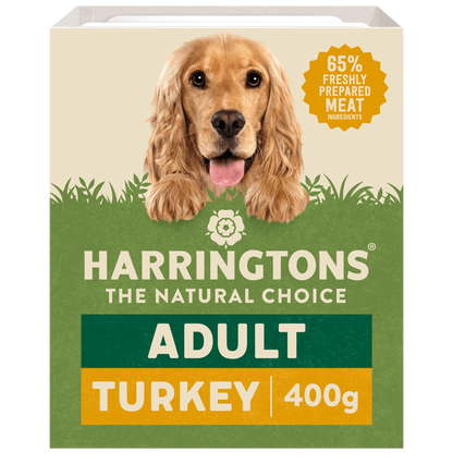 Harringtons Turkey with Potato & Vegetables Wet Dog Food Tray 8 x 400g