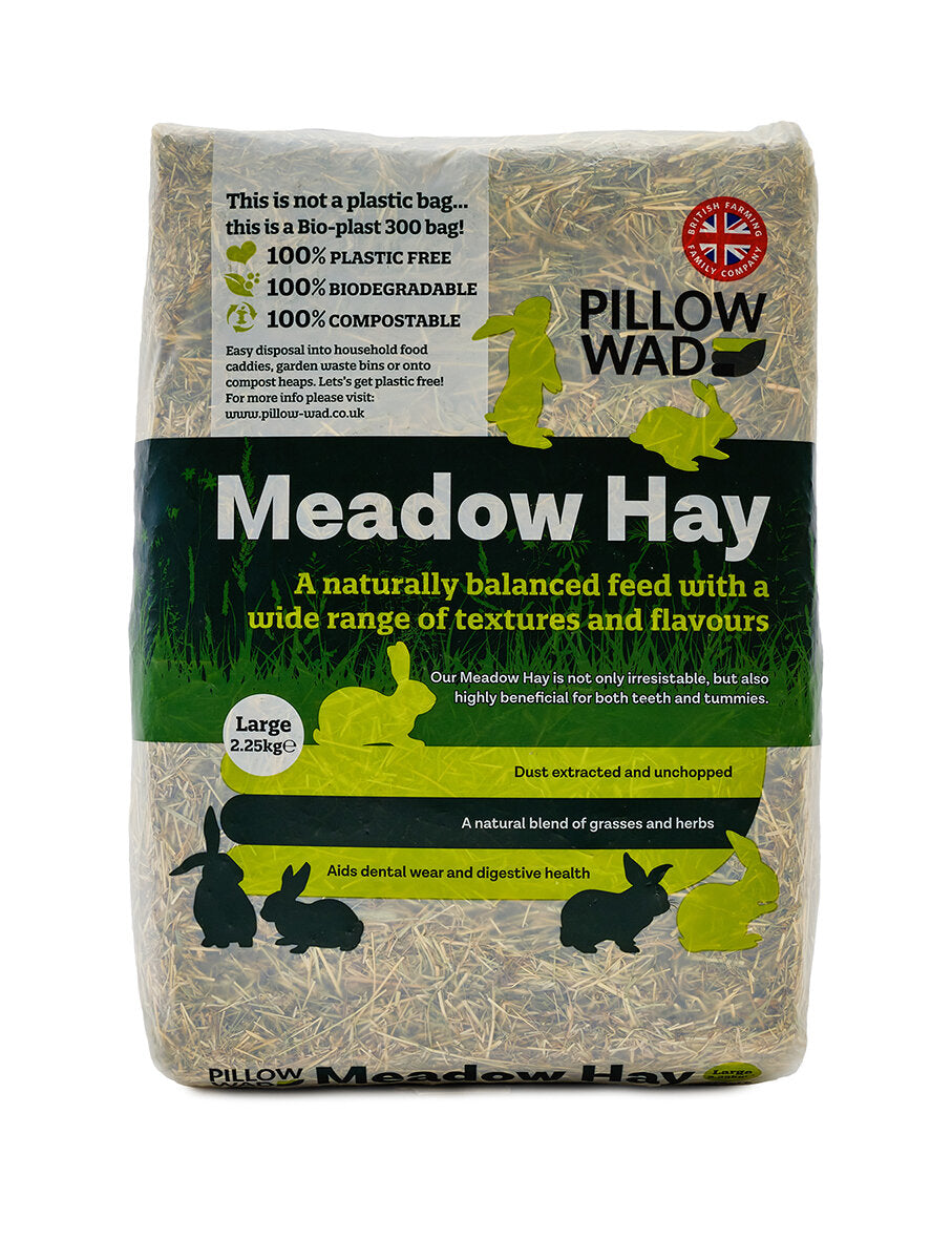 Pillow Wad Large Bale Meadow Hay - Large 2.25kg