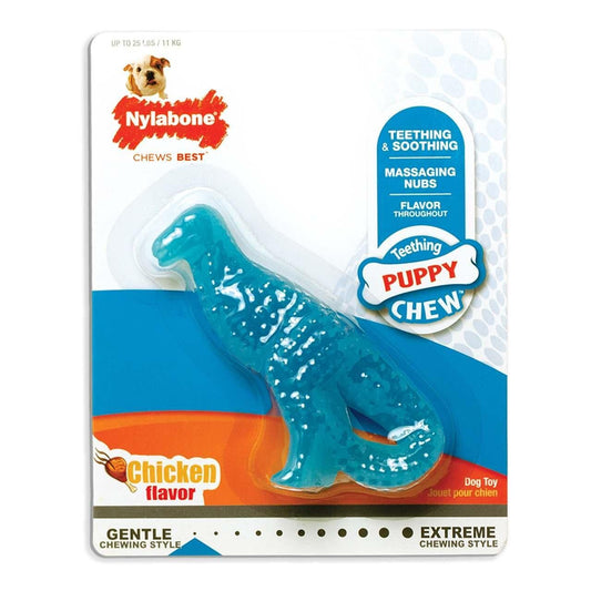 Nylabone Puppy Teething Dino - Chicken Small