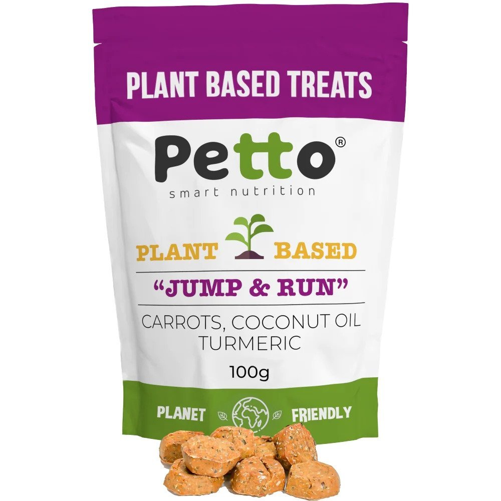 Petto Plant Based Dog Treats "Jump & Run" 100g