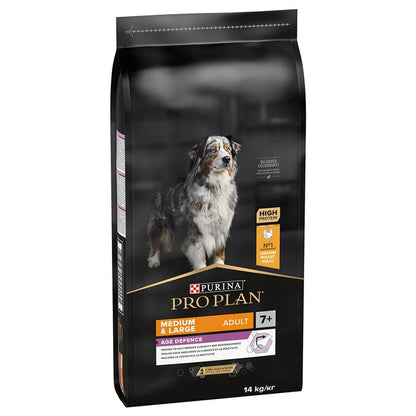 Pro Plan Dog Medium & Large Adult 7-Yrs Plus Senior Chicken & Rice 14kg -  Buy 2 SAVE 5%