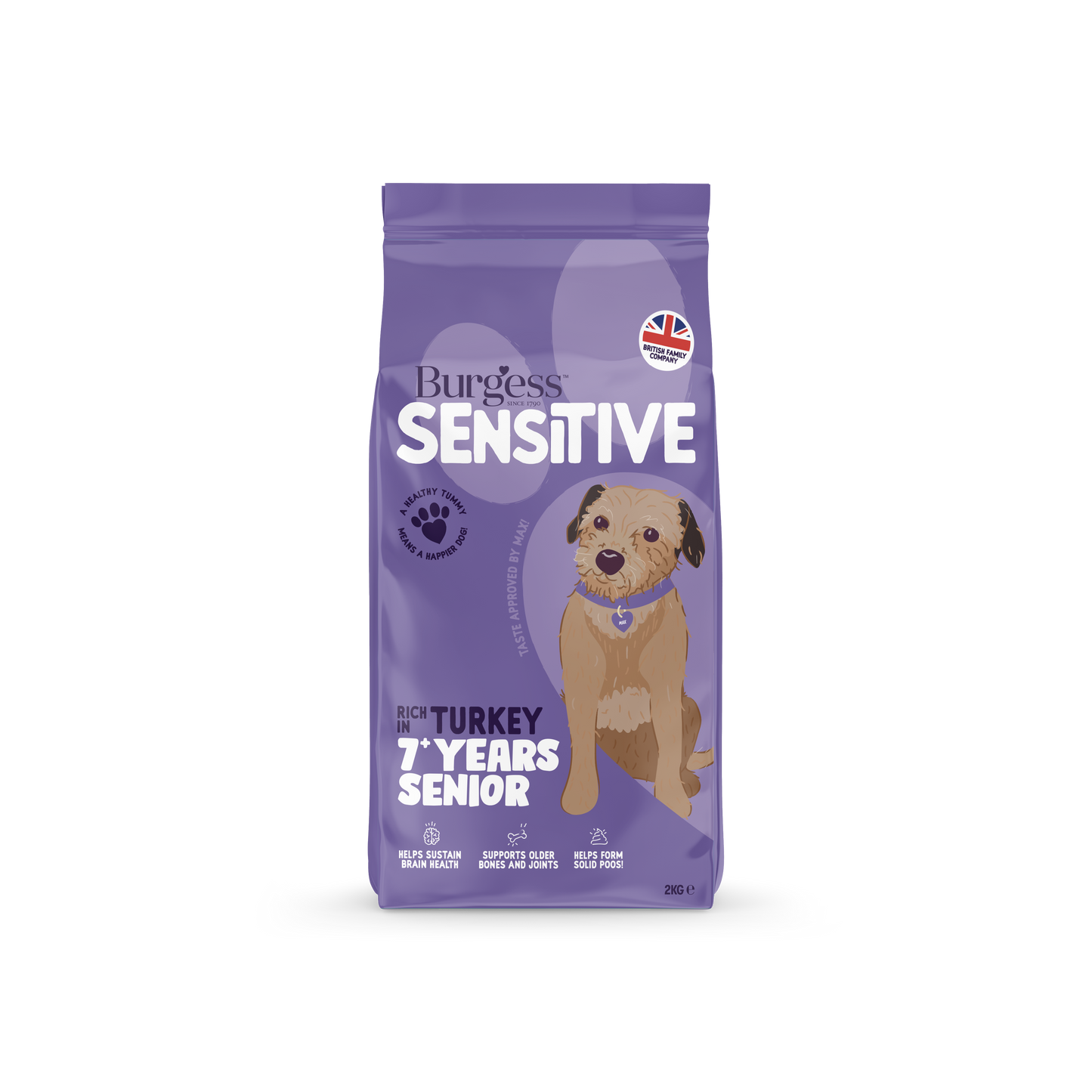 Burgess Sensitive Senior Dog Turkey 7+