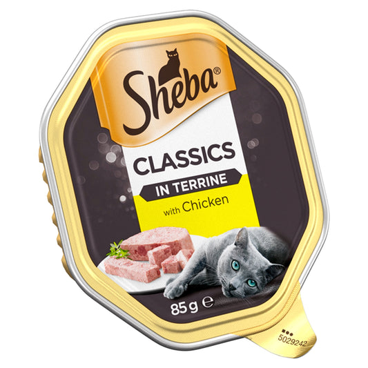 Sheba Cat Foil Tray Classics Terrine Chicken 22 x 85g