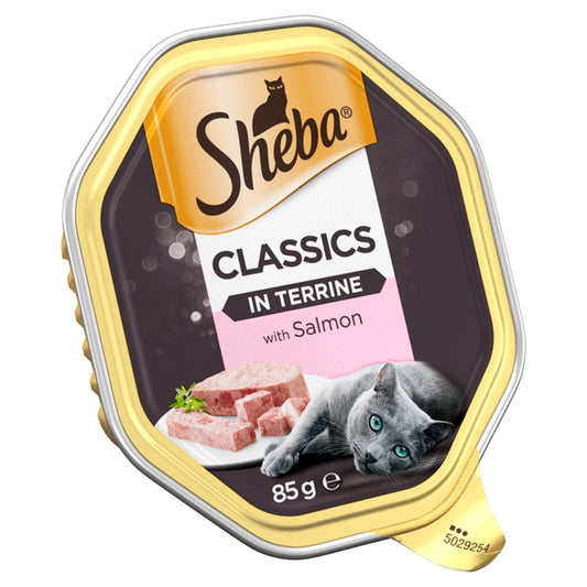 Sheba Cat Foil Tray Classics Salmon in Terrine 22 x 85g