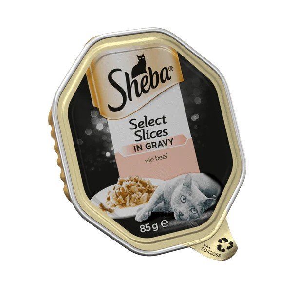 Sheba Cat Foils Select Slices Beef & Turkey in Gravy 22 x 85g