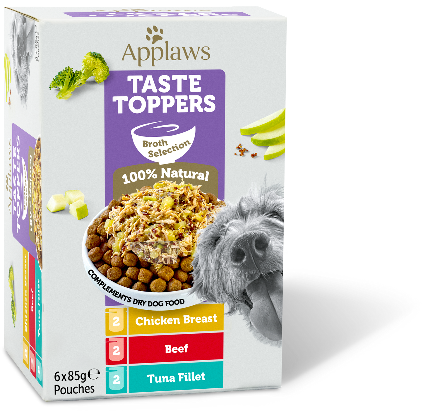 Applaws Taste Toppers Dog Pouch - Broth Selection 6 x 85g - Case of 4