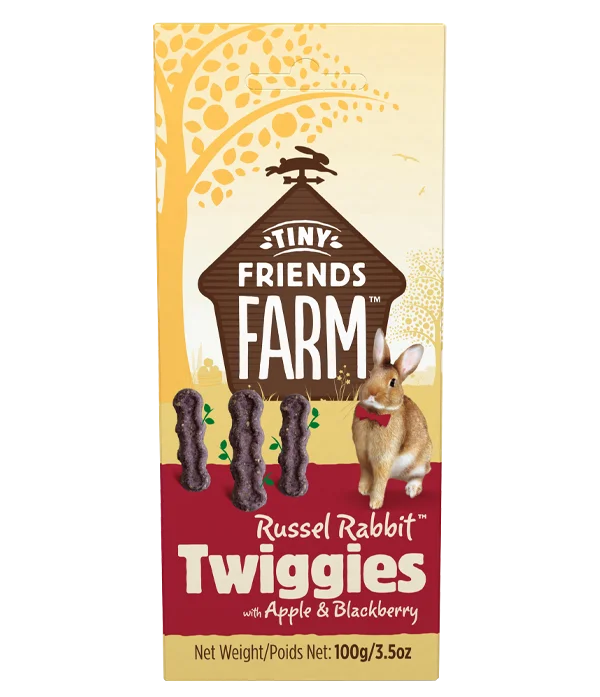 Tiny Friends Farm Supreme Russel Rabbit Twiggies Treats 8 x 100g