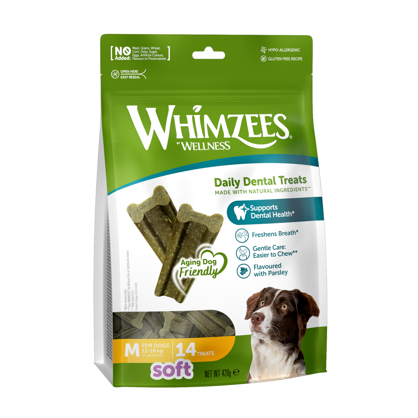 Whimzees Soft Medium 14 Pack Value Bag