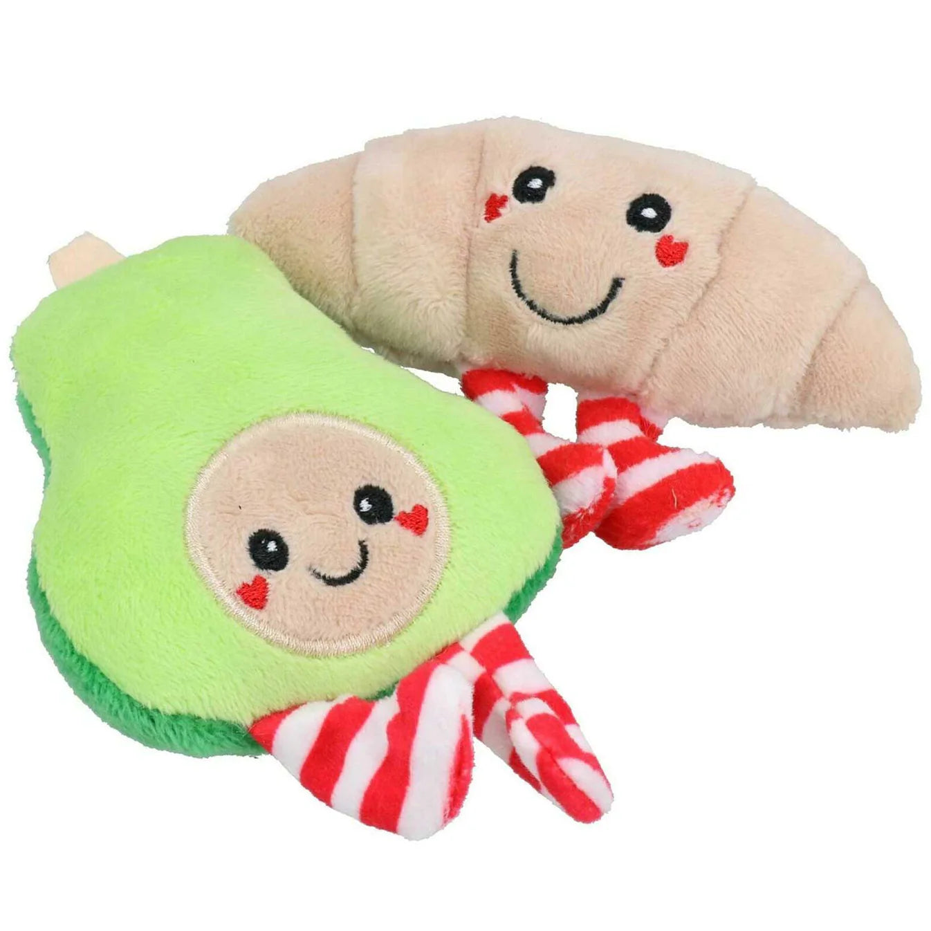 Rosewood Christmas Avocado and Croissant Cat Toy Set
