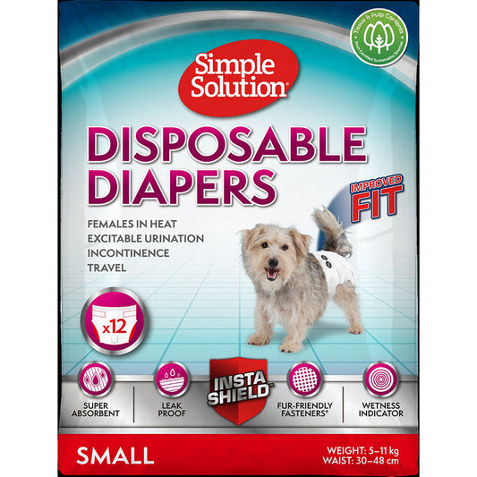 Simple Solution Disposable Diapers Small 12 Pack