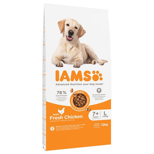 Iams Vitality Senior 7+ Large Dog Chicken 12kg