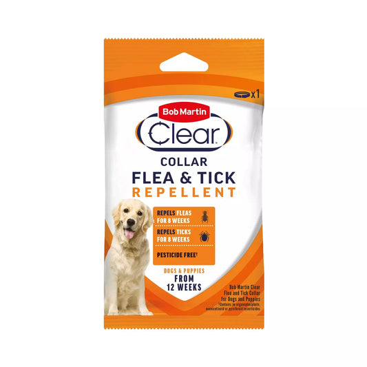 Bob Martin Clear Flea and Tick Collar for Dogs & Puppies