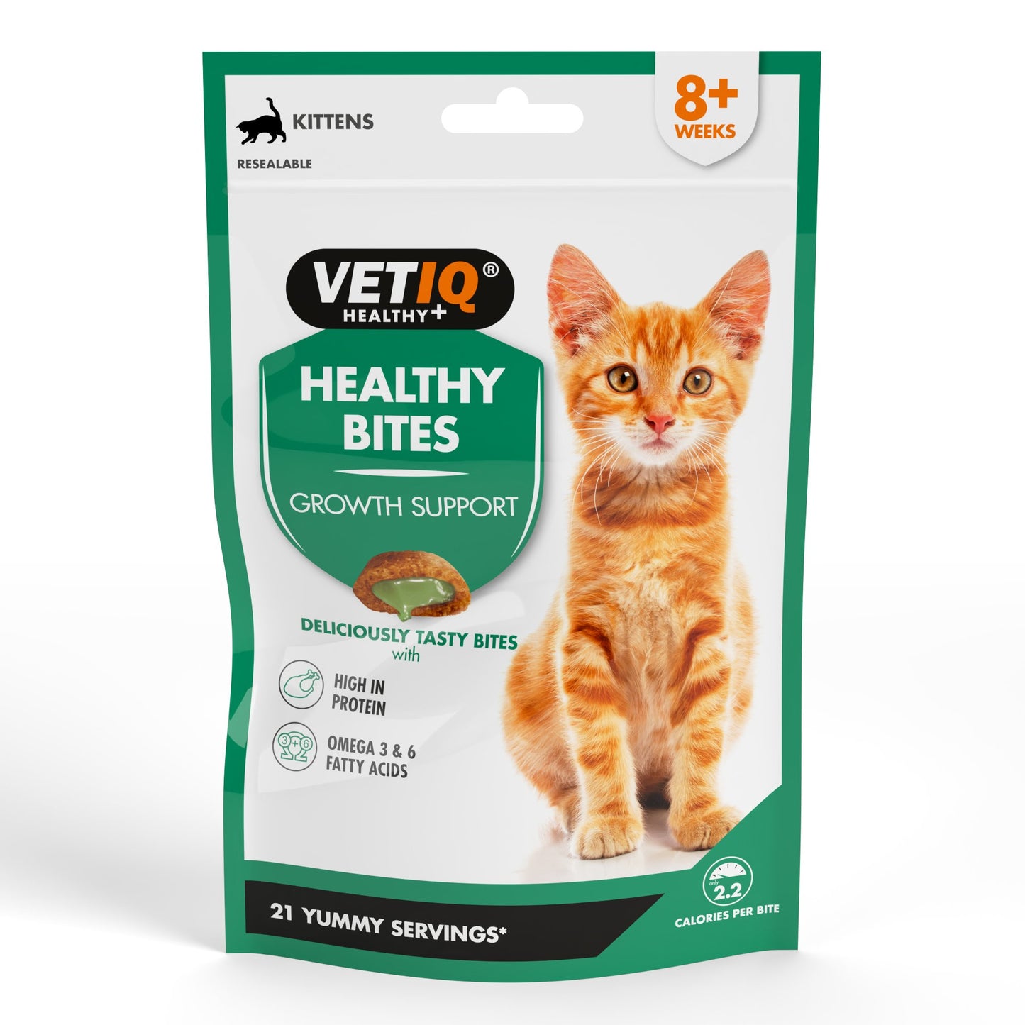 VetiQ Growth Support Kitten Treats 8 x 65g