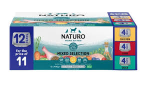 Naturo Adult Dog Food Tray Variety with Rice 12 x 400g