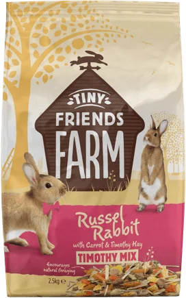 Tiny Friends Russel Rabbit Carrot with Timothy Hay 2.5kg