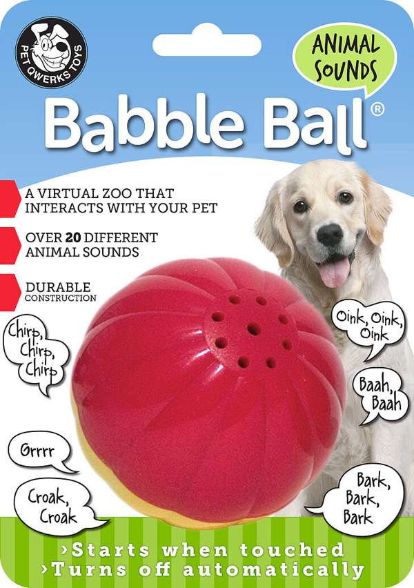 Pet Qwerks Animal Sounds Babble Ball Time for Paws